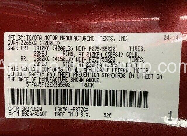 2014 Toyota Tundra Platinum full