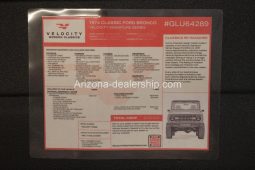 1974 Ford Bronco Velocity Modern Classics full