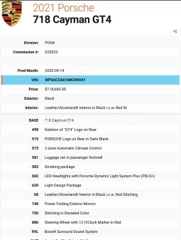 2021 Porsche 718 GT4 full